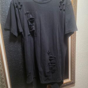 Distressed Black Unisex T-Shirt